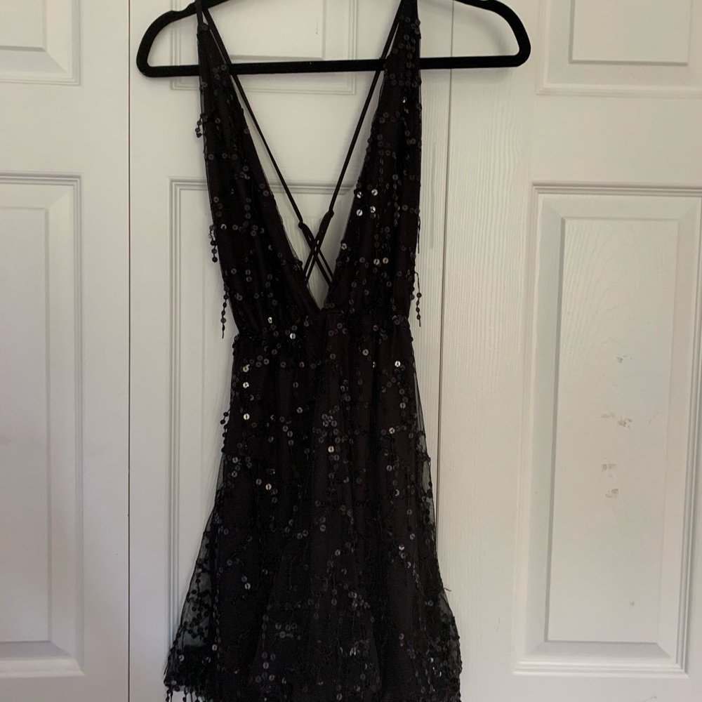 sequin party romper